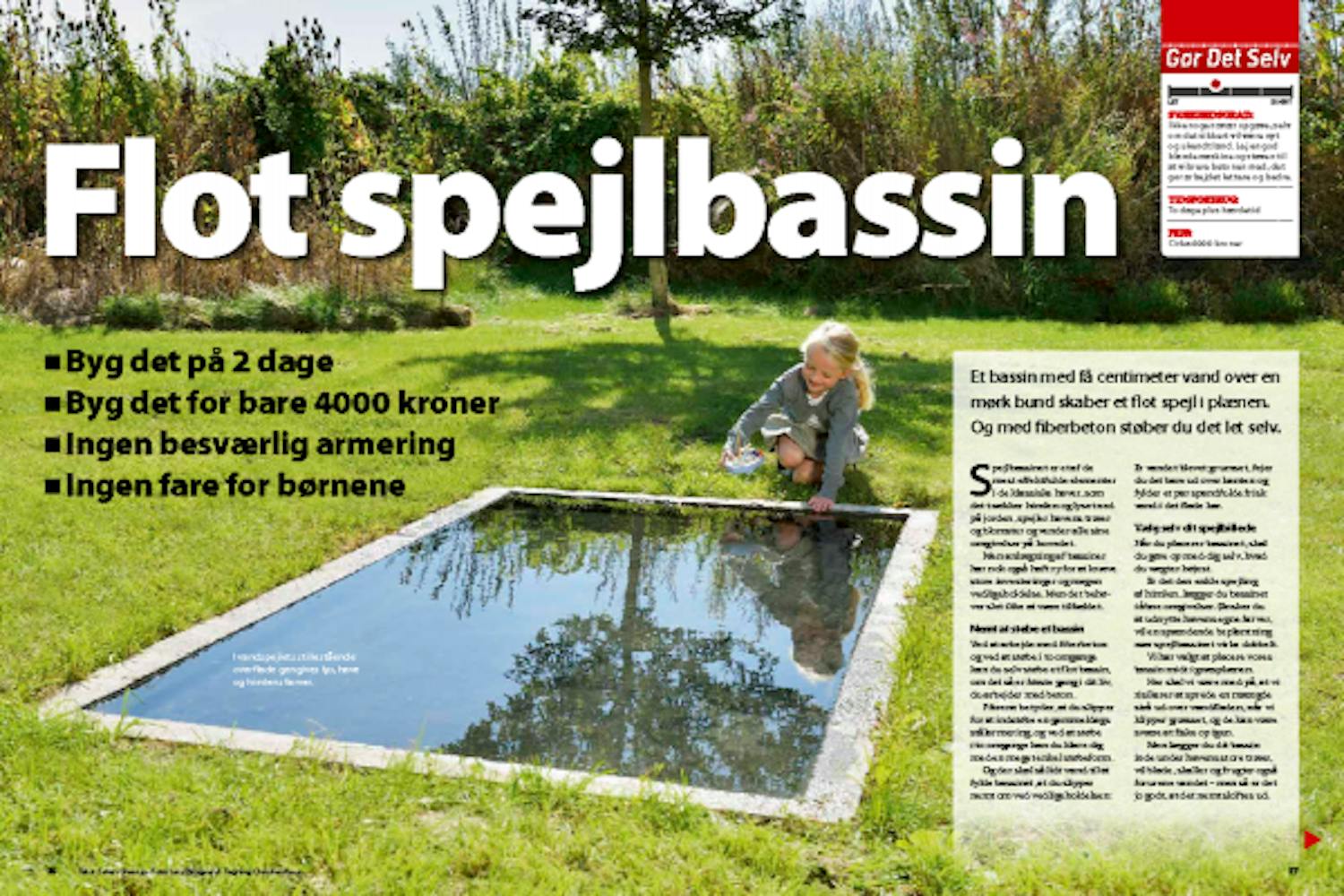 Spejlbassin til haven Spejlbassin til haven